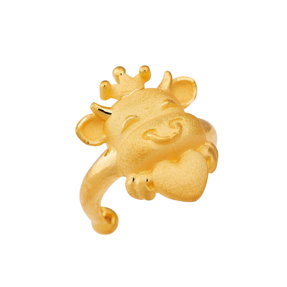 순금 러브카우 돌반지 1.875g